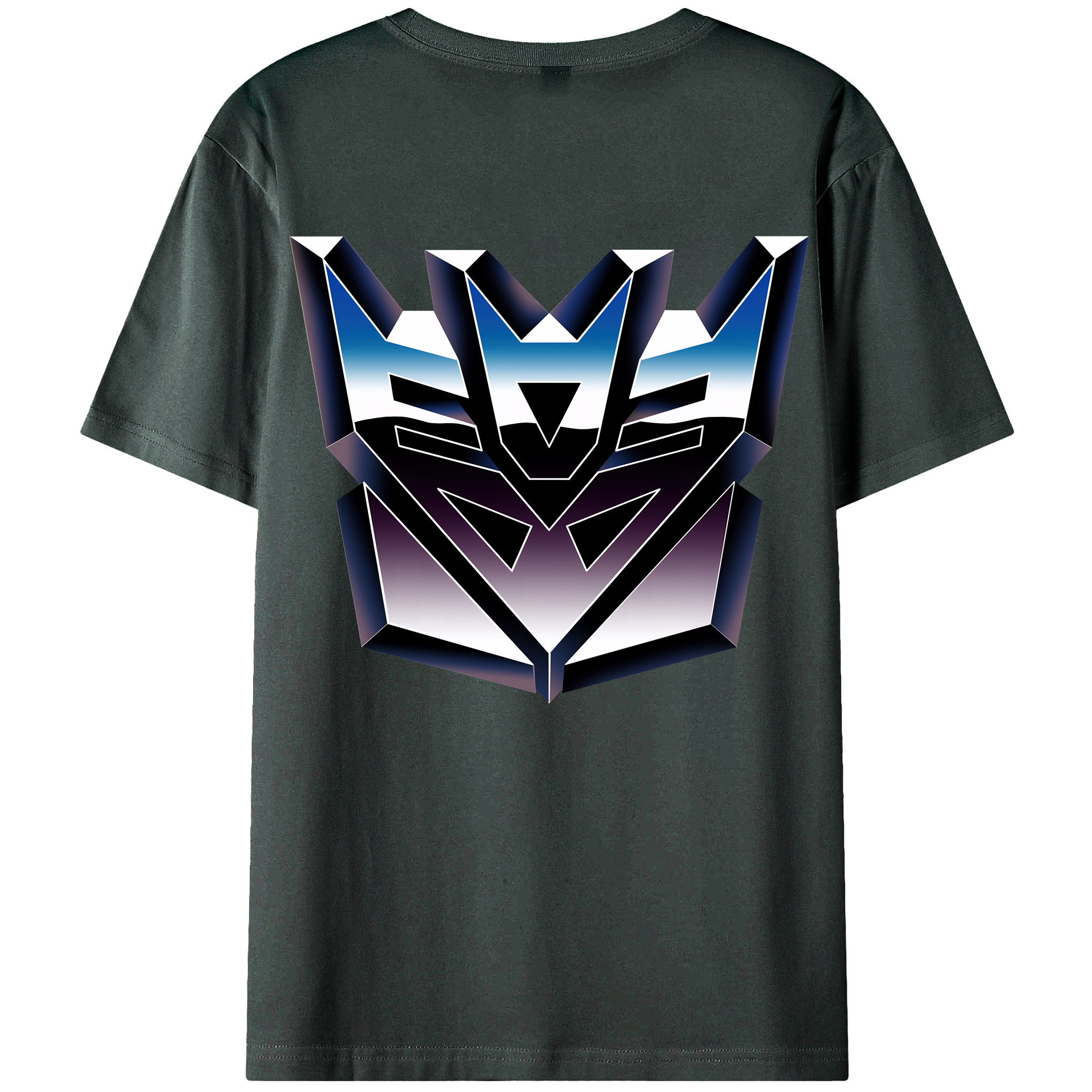 （画像用） Transformers トランスフォーマー 綿100％ メンズ半袖Tシャツ（バックプリント） 通気性